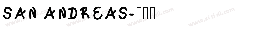 SAN ANDREAS字体转换